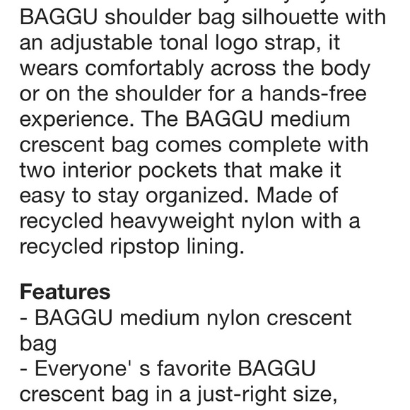 Baggu Madras Medium Crescent crossbody bag - a UO exclusive!! - NWT - Picture 5 of 8